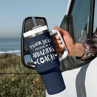 Coach Thank You Tumbler With Handle Basketball Football Sports Coach Appreciation Gifts