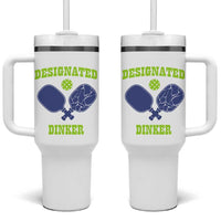 Funny Pickleball Tumbler With Handle Designated Dinker Dink Responsibly