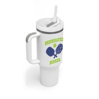 Funny Pickleball Tumbler With Handle Designated Dinker Dink Responsibly