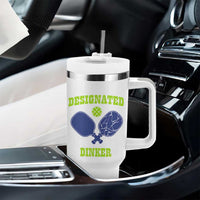 Funny Pickleball Tumbler With Handle Designated Dinker Dink Responsibly