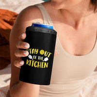 Funny Pickleball Player 4 in 1 Can Cooler Tumbler Stay Out Of The Kitchen