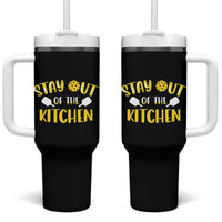 Funny Pickleball Player Tumbler With Handle Stay Out Of The Kitchen