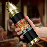 Husband Dad Pickleball Legend Bullet Tumbler Retro Pickleball Gift for Him Fathers Day