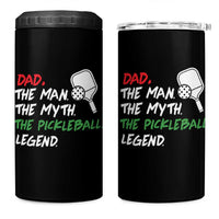 Vintage Pickleball Dad 4 in 1 Can Cooler Tumbler Retro Pickleball Gift for Him Fathers Day