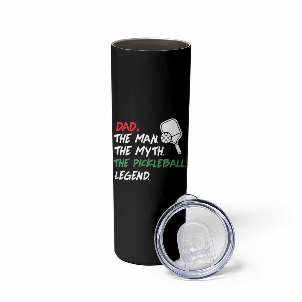 Vintage Pickleball Dad Skinny Tumbler Retro Pickleball Gift for Him Fathers Day