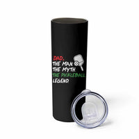 Vintage Pickleball Dad Skinny Tumbler Retro Pickleball Gift for Him Fathers Day