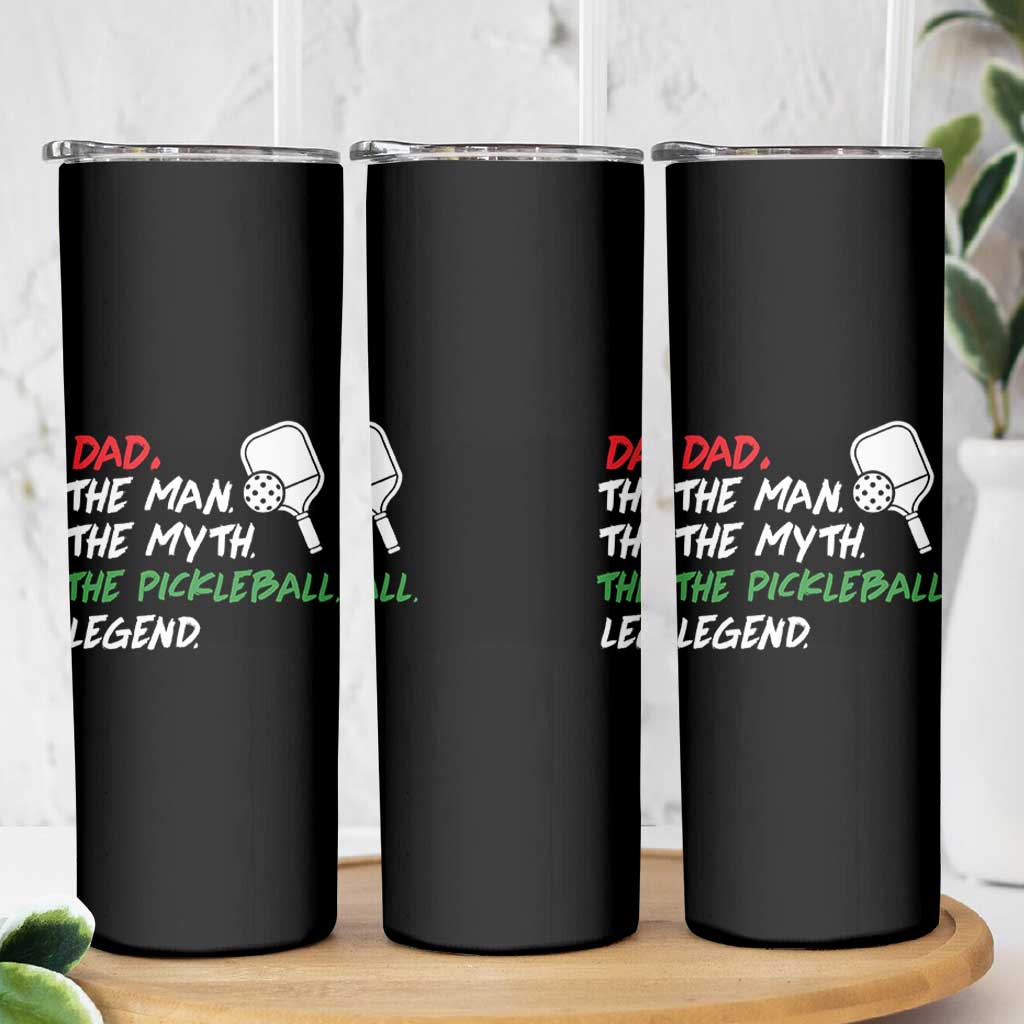 Vintage Pickleball Dad Skinny Tumbler Retro Pickleball Gift for Him Fathers Day