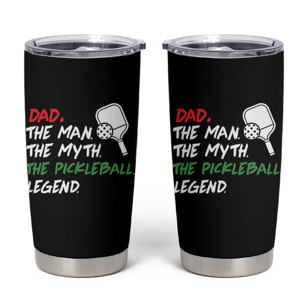 Vintage Pickleball Dad Tumbler Cup Retro Pickleball Gift for Him Fathers Day