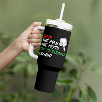 Vintage Pickleball Dad Tumbler With Handle Retro Pickleball Gift for Him Fathers Day