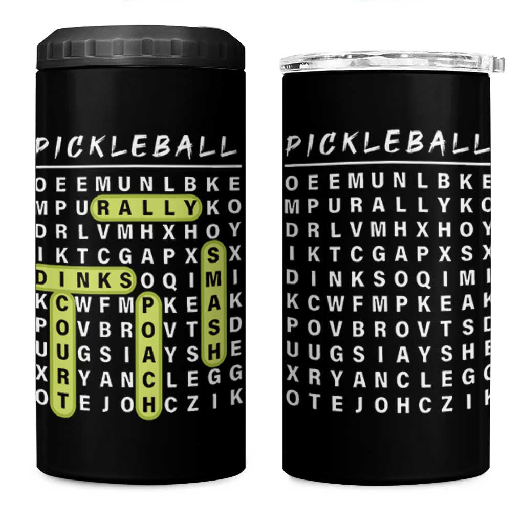 Funny Pickleball Lovers 4 in 1 Can Cooler Tumbler Pickleball Gift for Coach Player Him Her