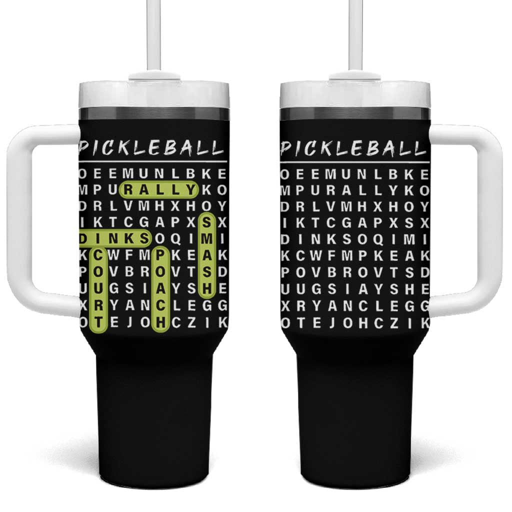 Funny Pickleball Lovers Tumbler With Handle Pickleball Gift for Coach Player Him Her