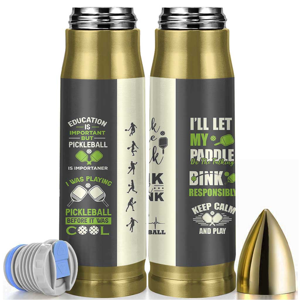 Pickleball Bullet Tumbler Gift for Pickle Ball Lovers Pickleballs Coach Player