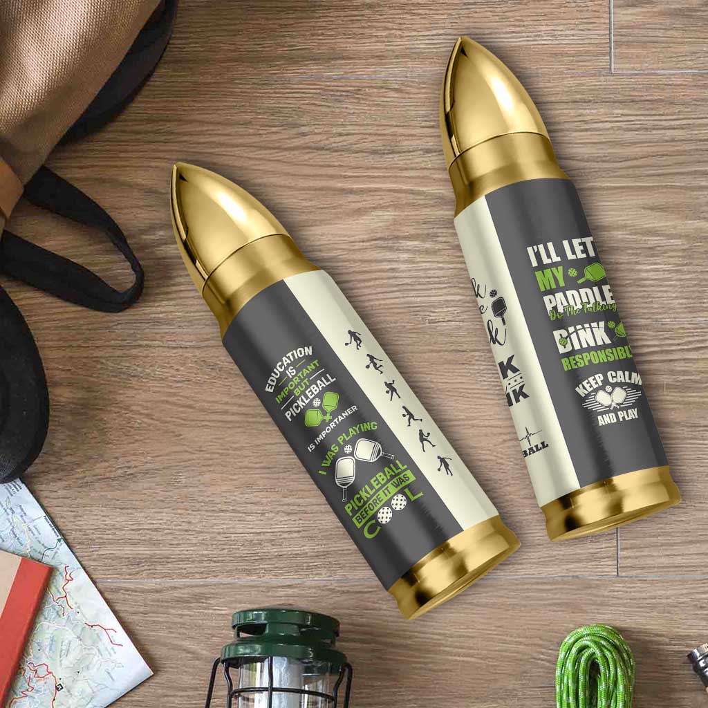 Pickleball Bullet Tumbler Gift for Pickle Ball Lovers Pickleballs Coach Player