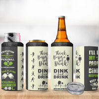 Pickleball 4 in 1 Can Cooler Tumbler Gift for Pickle Ball Lovers Pickleballs Coach Player