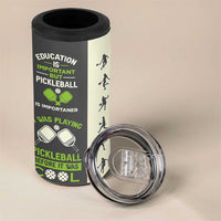 Pickleball 4 in 1 Can Cooler Tumbler Gift for Pickle Ball Lovers Pickleballs Coach Player