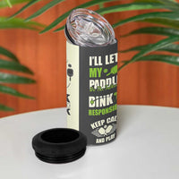 Pickleball 4 in 1 Can Cooler Tumbler Gift for Pickle Ball Lovers Pickleballs Coach Player