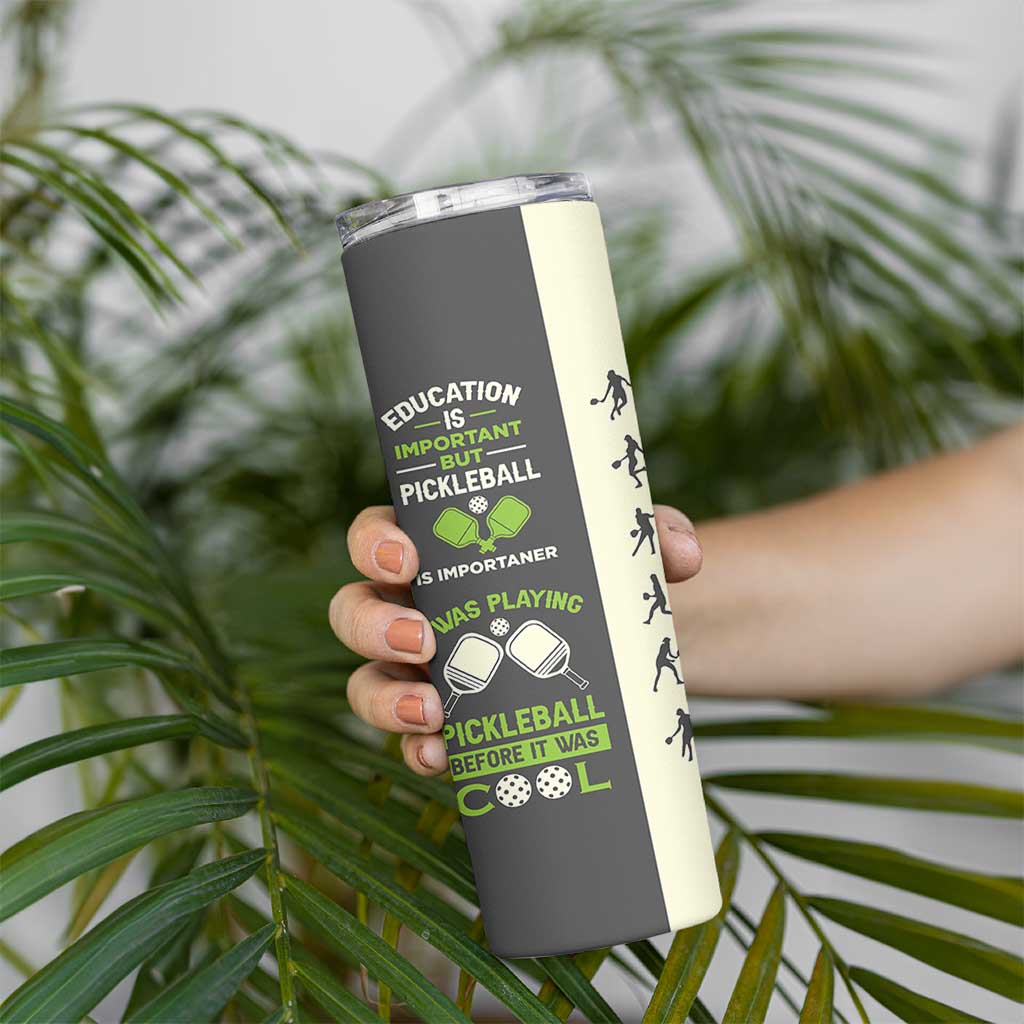 Pickleball Skinny Tumbler Gift for Pickle Ball Lovers Pickleballs Coach Player