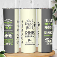 Pickleball Skinny Tumbler Gift for Pickle Ball Lovers Pickleballs Coach Player
