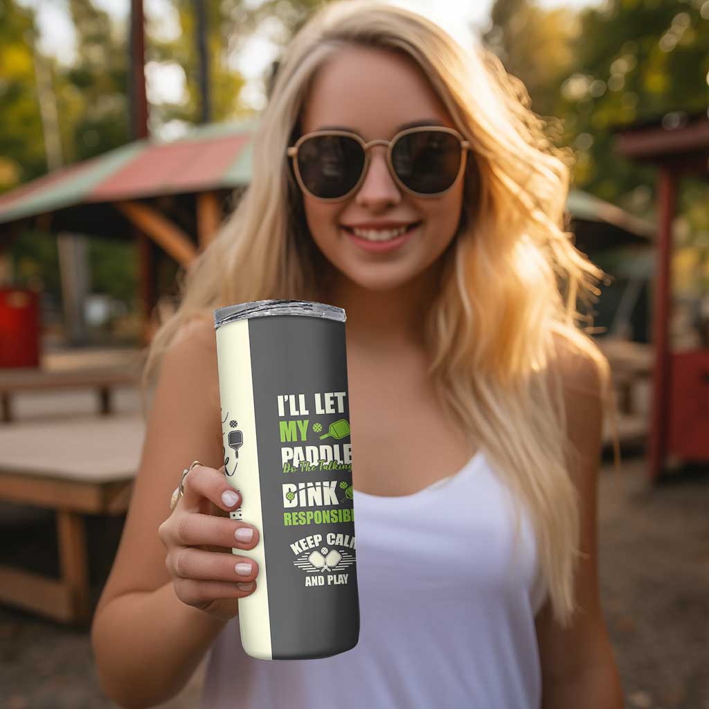 Pickleball Skinny Tumbler Gift for Pickle Ball Lovers Pickleballs Coach Player