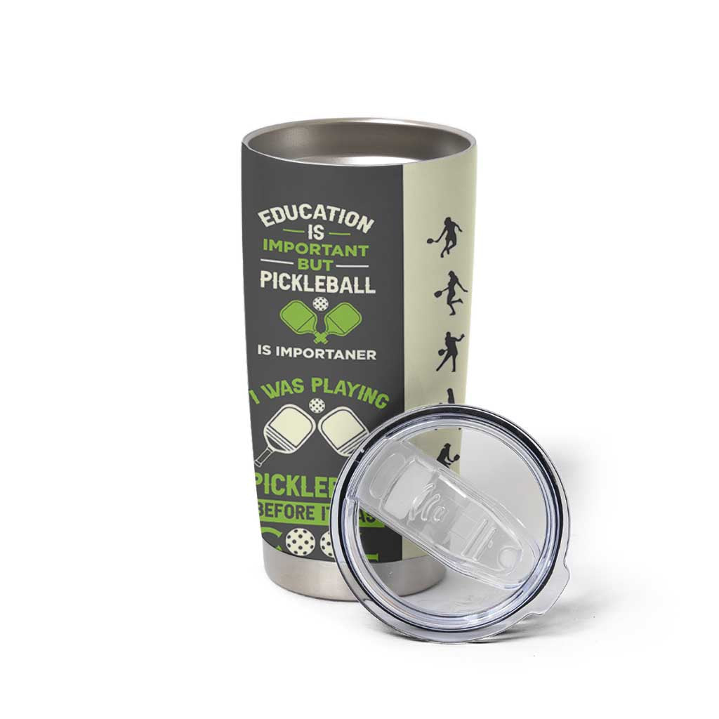 Pickleball Tumbler Cup Gift for Pickle Ball Lovers Pickleballs Coach Player