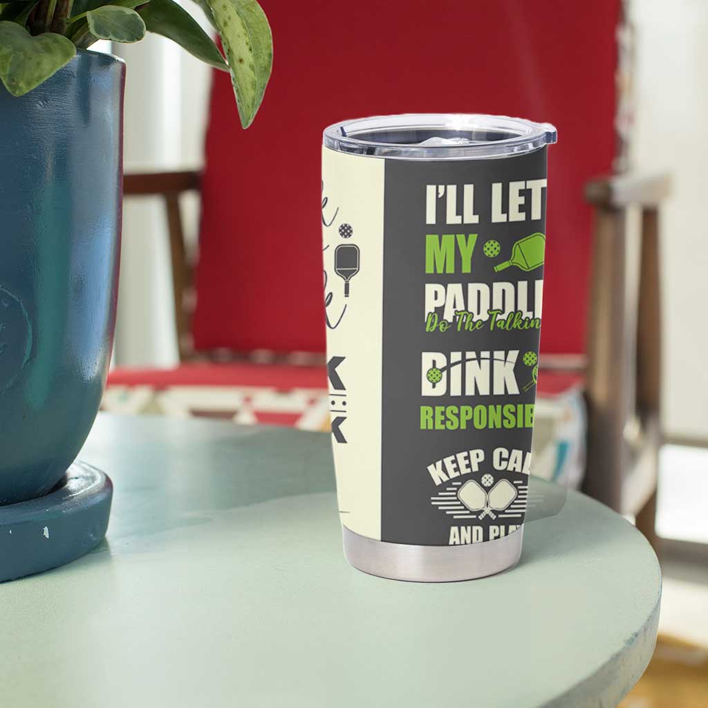 Pickleball Tumbler Cup Gift for Pickle Ball Lovers Pickleballs Coach Player
