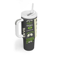 Pickleball Tumbler With Handle Gift for Pickle Ball Lovers Pickleballs Coach Player