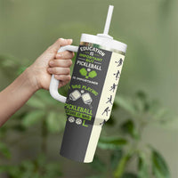 Pickleball Tumbler With Handle Gift for Pickle Ball Lovers Pickleballs Coach Player
