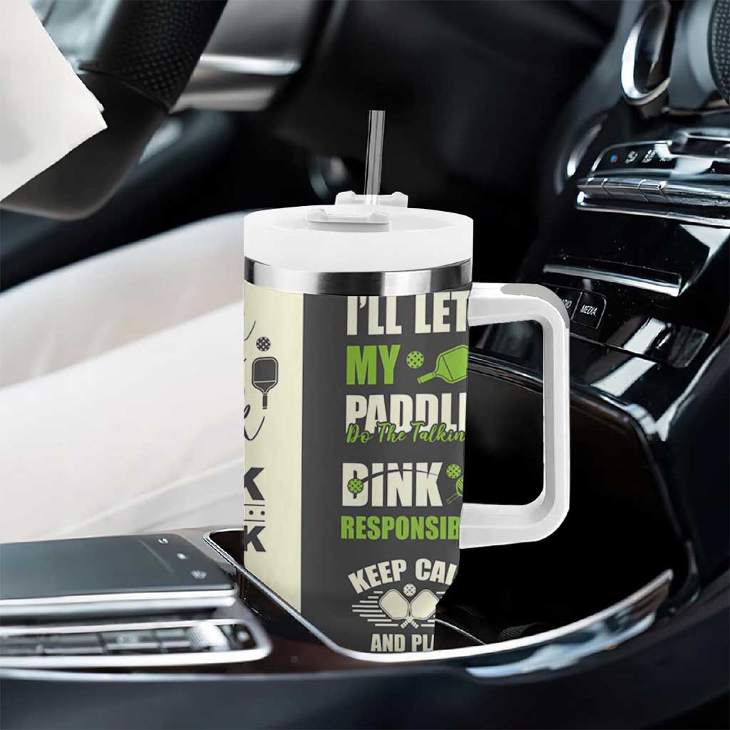 Pickleball Tumbler With Handle Gift for Pickle Ball Lovers Pickleballs Coach Player