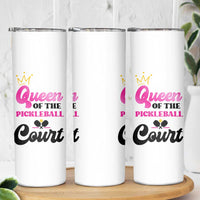 Pickleball Gifts For Women Skinny Tumbler Queen Of The Court