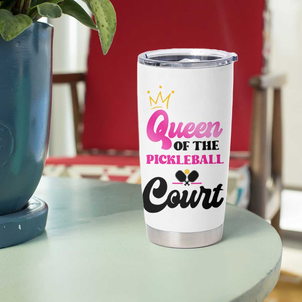 Pickleball Gifts For Women Tumbler Cup Queen Of The Court