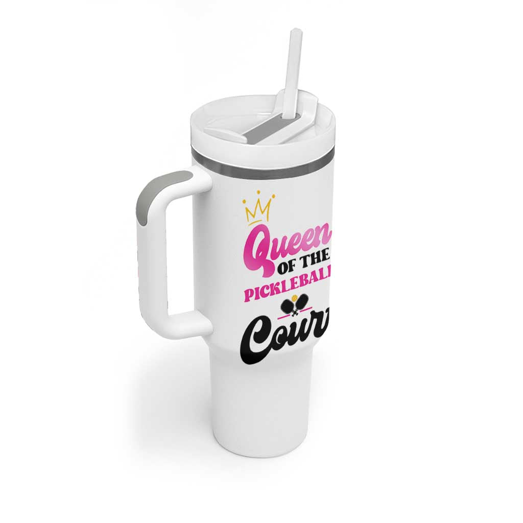 Pickleball Gifts For Women Tumbler With Handle Queen Of The Court