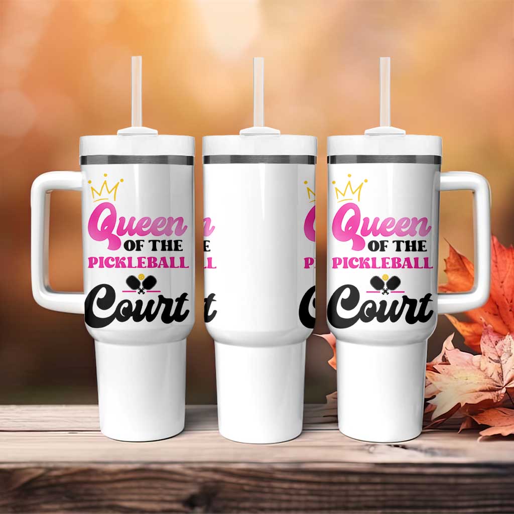 Pickleball Gifts For Women Tumbler With Handle Queen Of The Court