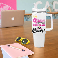 Pickleball Gifts For Women Tumbler With Handle Queen Of The Court