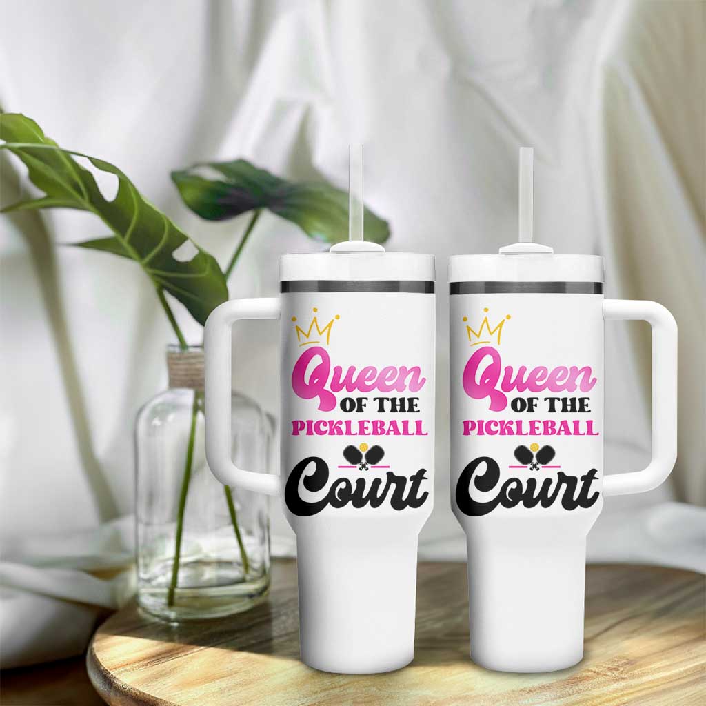 Pickleball Gifts For Women Tumbler With Handle Queen Of The Court