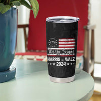 Harris Walz Waltz 2024 Tumbler Cup US Flag Madam President Democratic 4th Of July - Wonder Print Shop