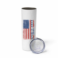 Harris Walz Waltz 2024 Skinny Tumbler USA Flag American Election - Wonder Print Shop