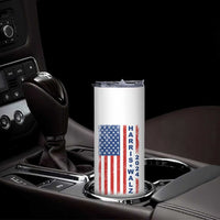 Harris Walz Waltz 2024 Skinny Tumbler USA Flag American Election - Wonder Print Shop