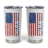 Harris Walz Waltz 2024 Tumbler Cup USA Flag American Election - Wonder Print Shop