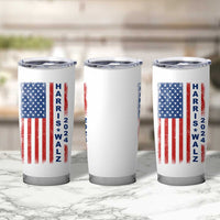 Harris Walz Waltz 2024 Tumbler Cup USA Flag American Election - Wonder Print Shop