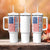 Harris Walz Waltz 2024 Tumbler With Handle USA Flag American Election - Wonder Print Shop