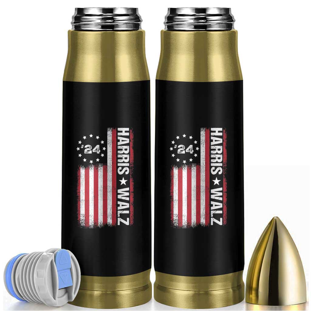 Harris Walz Flag Bullet Tumbler For The People Madam President