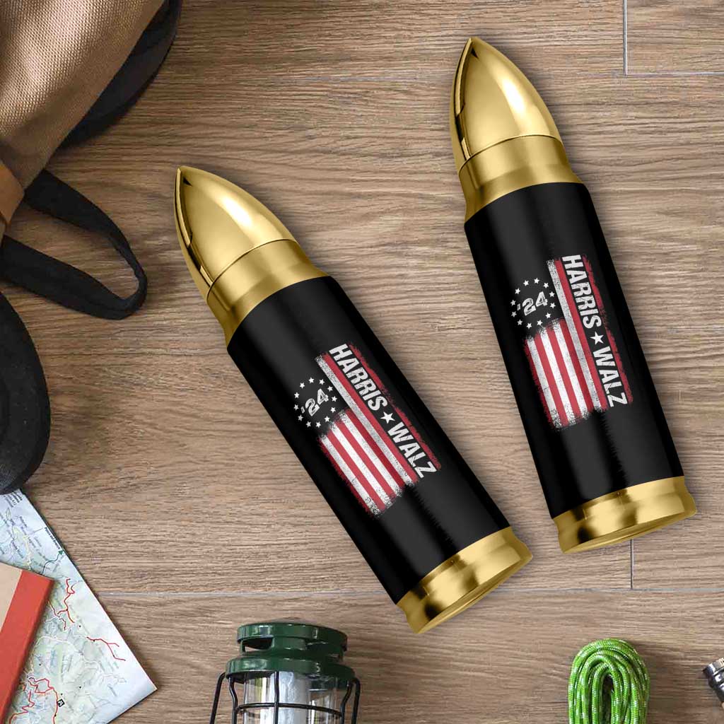 Harris Walz Flag Bullet Tumbler For The People Madam President