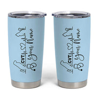 Personalized Vet Tech Tumbler Cup Custom Name Vet Staff Appreciation Gift Tarot Card - Wonder Print Shop