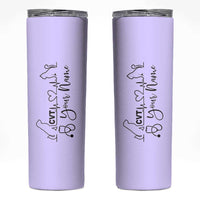 Personalized Vet Tech Skinny Tumbler Tarot Card Custom Name Vet Staff Appreciation Gift - Wonder Print Shop