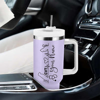 Personalized Vet Tech Tumbler With Handle Tarot Card Custom Name Vet Staff Appreciation Gift - Wonder Print Shop