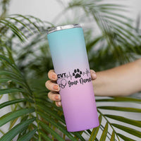 Personalized Vet Tech Skinny Tumbler Custom Name Funny Vet Staff Appreciation Gift Tarot Card - Wonder Print Shop
