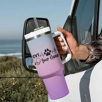 Personalized Vet Tech Tumbler With Handle Custom Name Funny Vet Staff Appreciation Gift Tarot Card - Wonder Print Shop