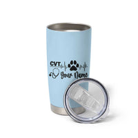 Personalized Vet Tech Tumbler Cup Vet Staff Appreciation Gift Tarot Card Custom Name - Wonder Print Shop