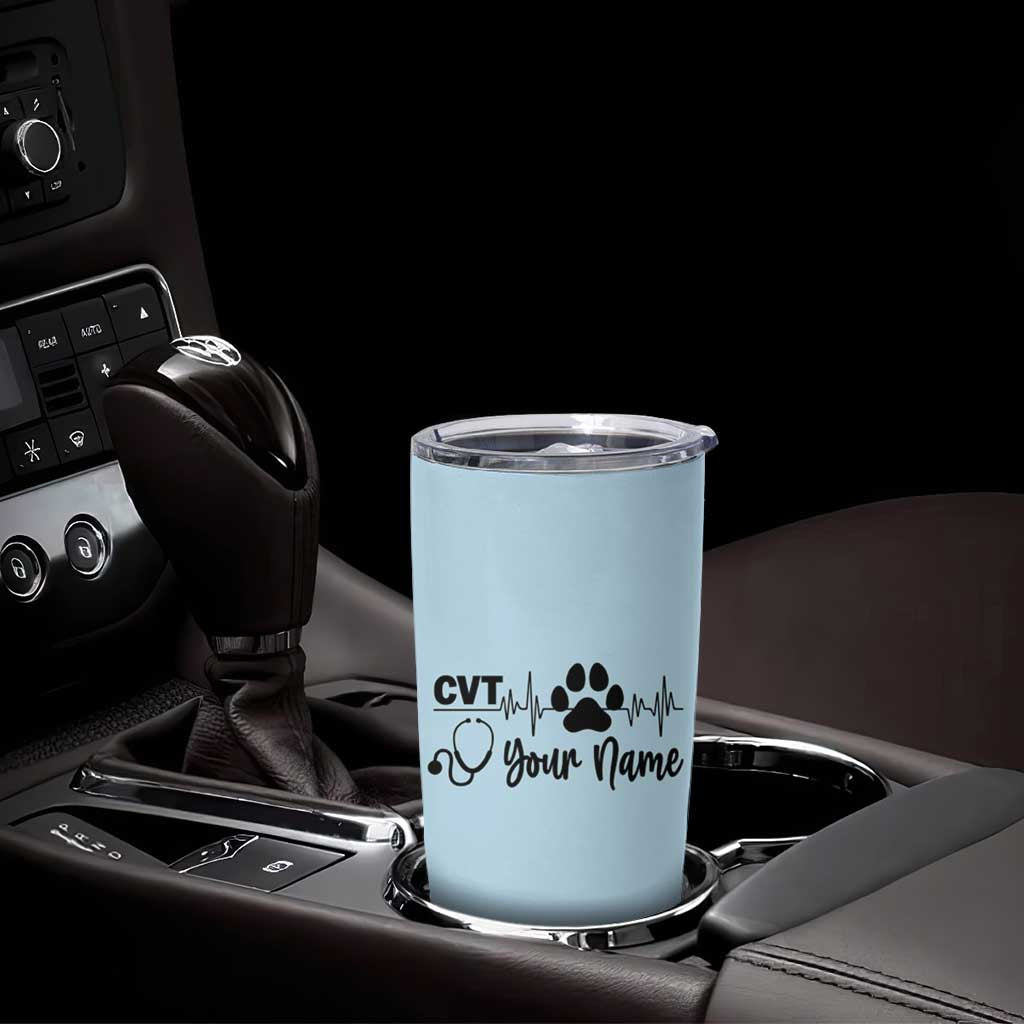 Personalized Vet Tech Tumbler Cup Vet Staff Appreciation Gift Tarot Card Custom Name - Wonder Print Shop