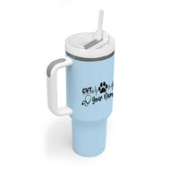 Personalized Vet Tech Tumbler With Handle Vet Staff Appreciation Gift Tarot Card Custom Name - Wonder Print Shop